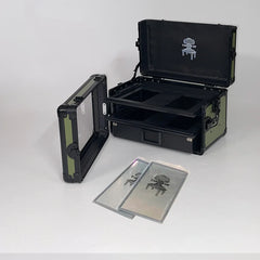 Table War Bundle Trays + Mini Tower Case - Olive Green | Eastridge Sports Cards & Games
