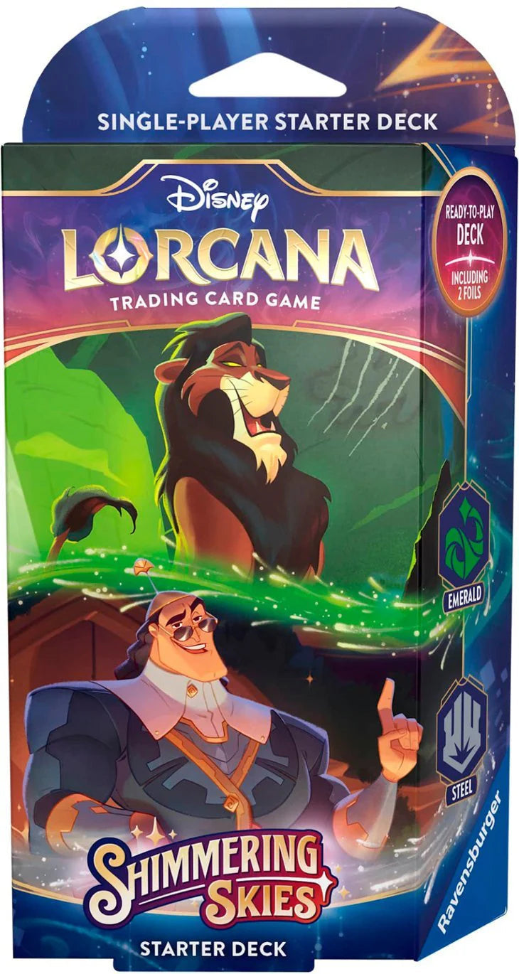 Disney Lorcana: Shimmering Skies Starter Deck - Emerald / Steel | Eastridge Sports Cards & Games