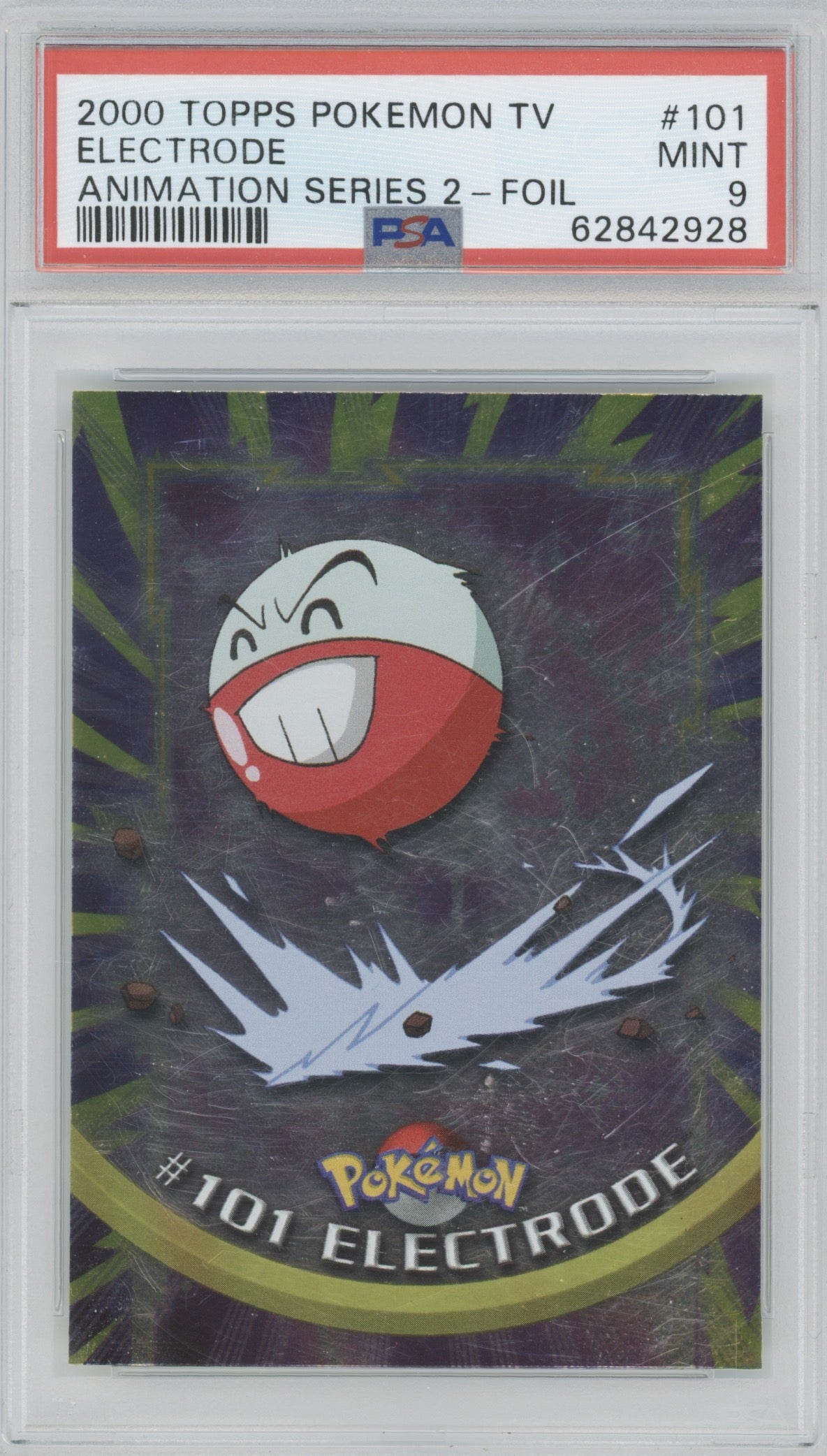 2000 Topps Pokemon TV Series 2 Foil Electrode #101 PSA 9 | Eastridge Sports Cards & Games