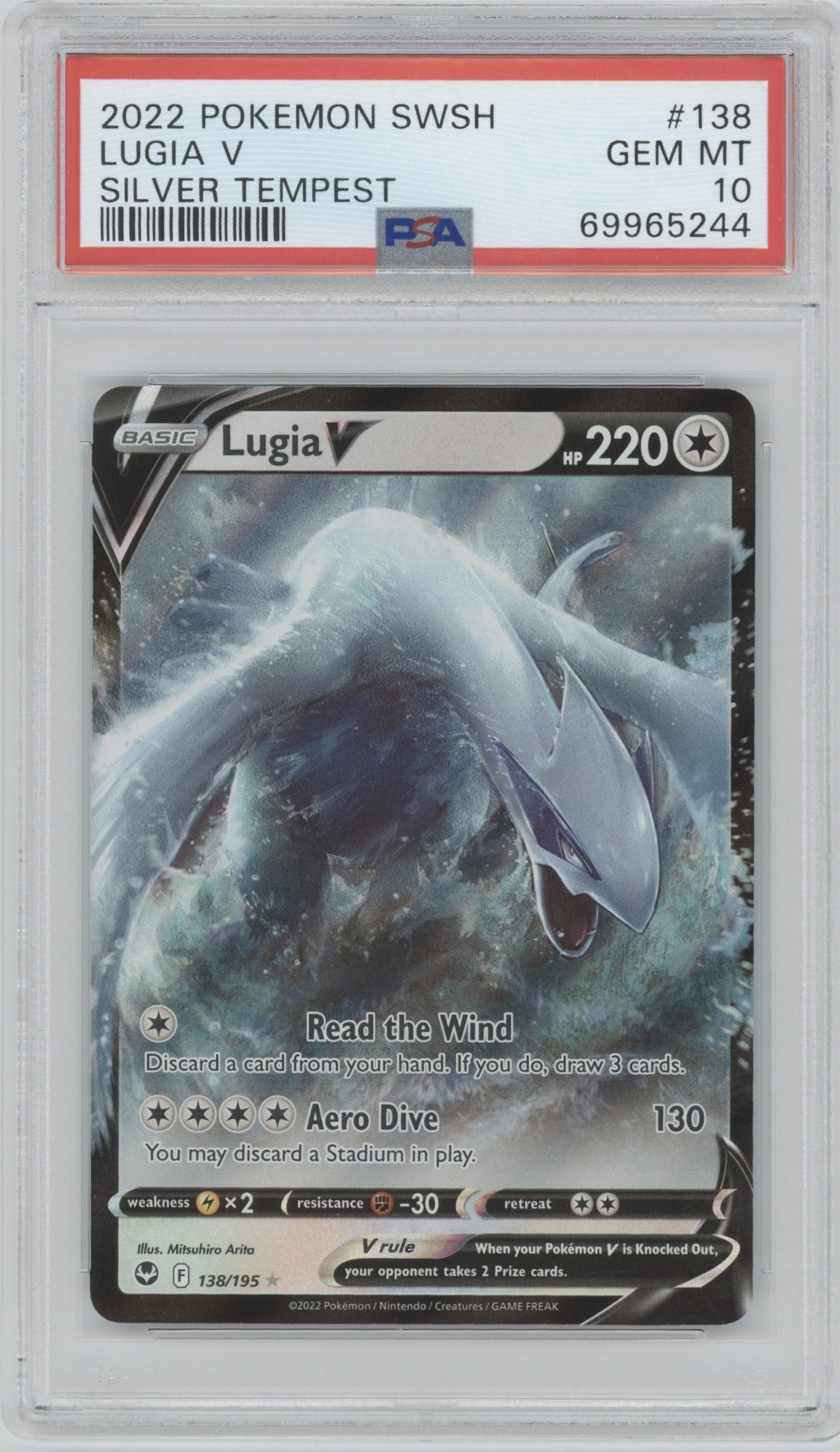 2022 Pokemon Silver Tempest Lugia V #138 PSA 10 | Eastridge Sports Cards & Games