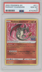 2022 Pokemon Go Radiant Charizard #011 PSA 10 | Eastridge Sports Cards & Games