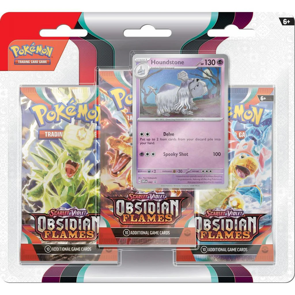 Obsidian Flames 3 Booster Blister Pack - Houndstone | Eastridge Sports Cards & Games