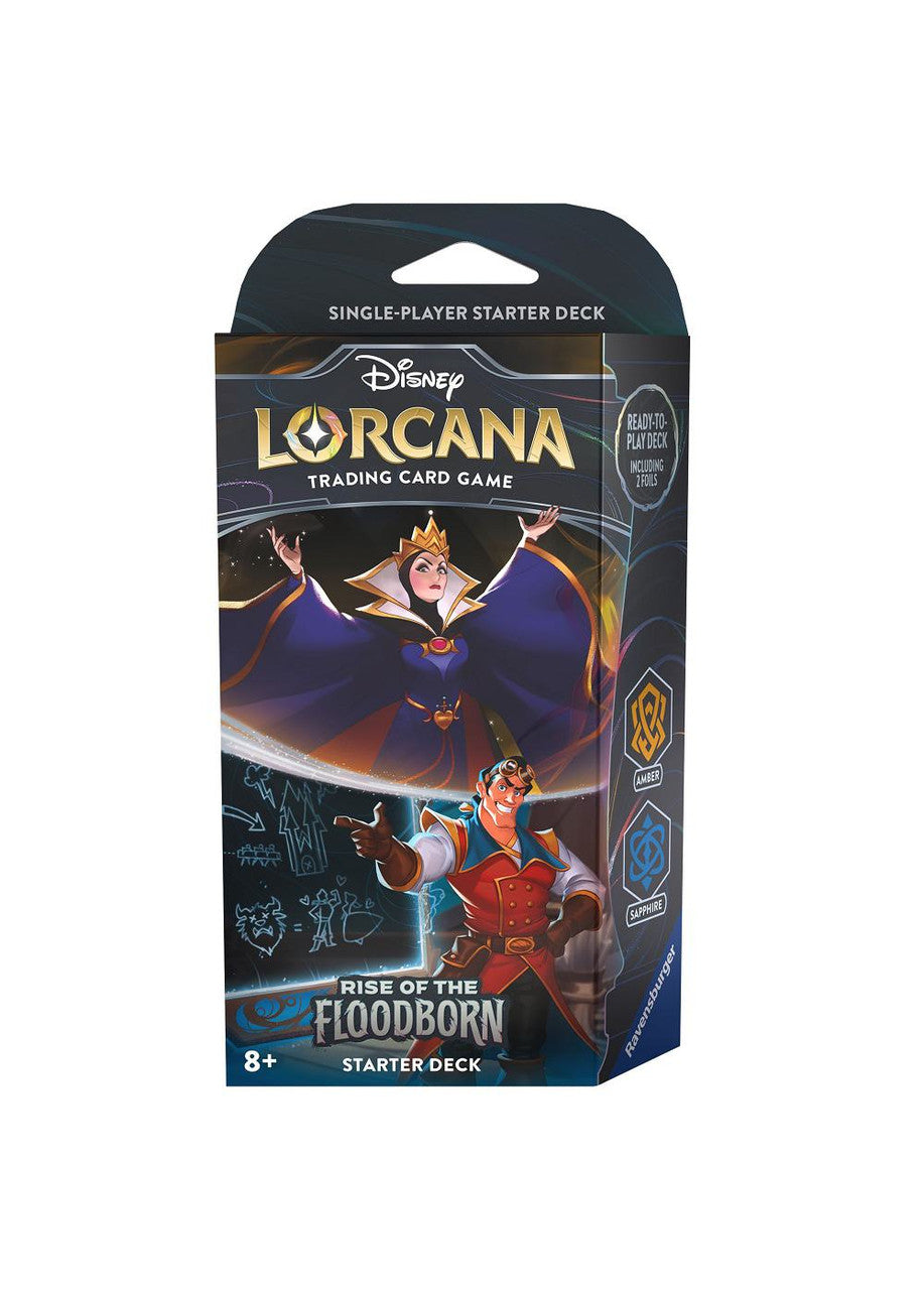 Disney Lorcana Rise of the Floodborn Starter Deck - Amber / Sapphire | Eastridge Sports Cards & Games