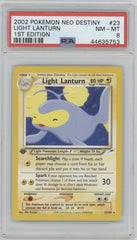2002 Pokemon Neo Destiny #23 Light Lantern 1st Edition PSA 8 | Eastridge Sports Cards & Games