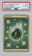 2021 Pokemon SWSH #283 Grass Energy Fusion Strike PSA 10 | Eastridge Sports Cards & Games