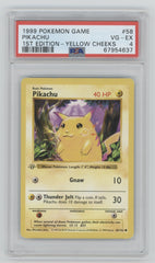 1999 Pokemon Pikachu Yellow Cheeks - 1st Edition #58 PSA 4 | Eastridge Sports Cards & Games