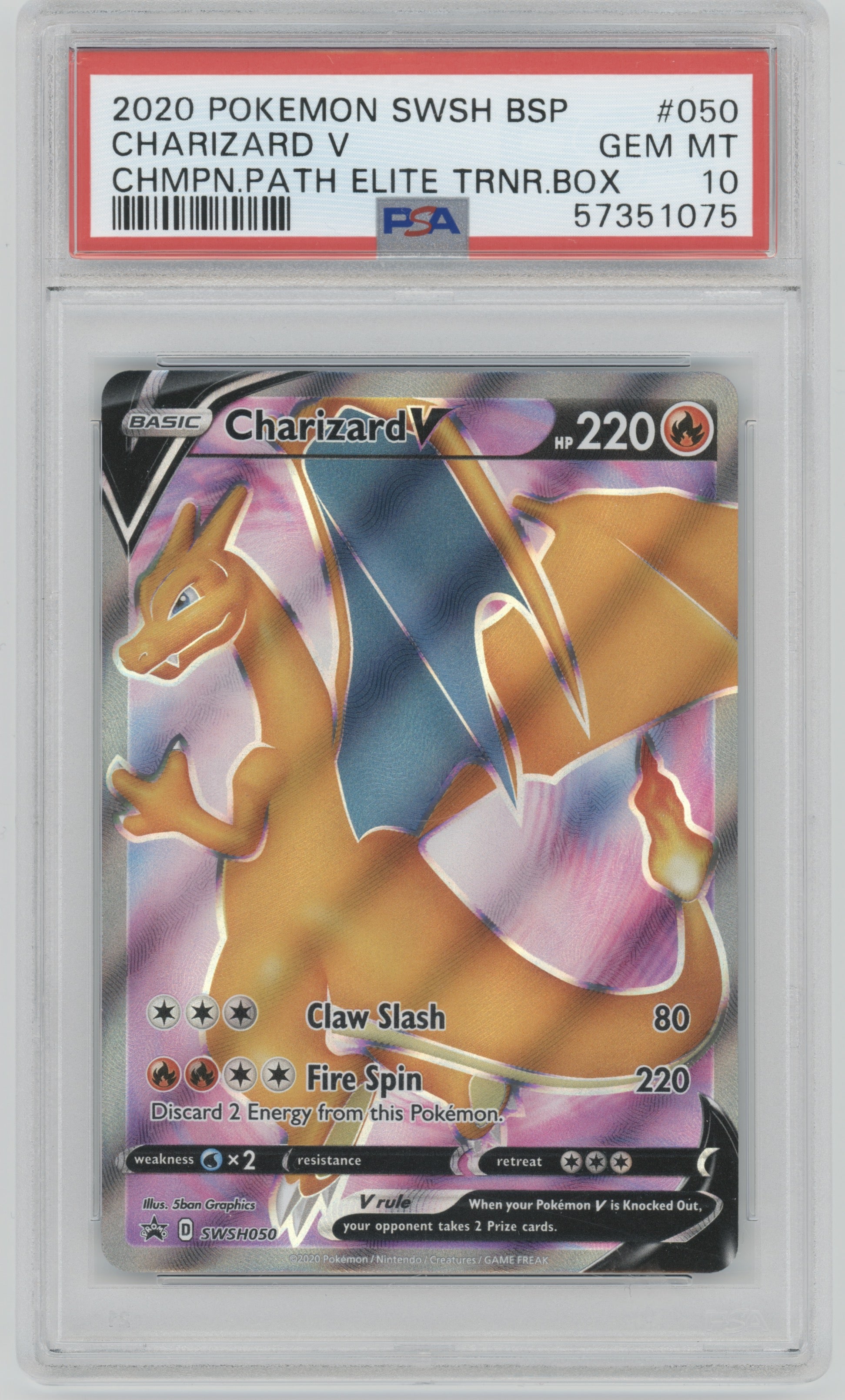 2020 Pokemon Champion's Path Charizard V #050 PSA 10 | Eastridge Sports Cards & Games