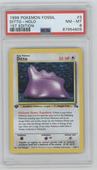 1999 Pokemon Fossil Ditto Holo 1st Edition #3 PSA 8 | Eastridge Sports Cards & Games