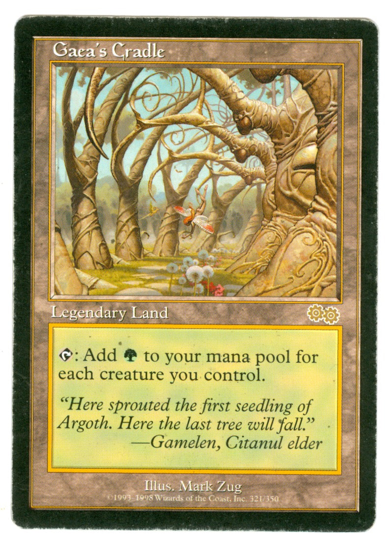 Gaea's Cradle [Urza's Saga] (Scan 01) | Eastridge Sports Cards & Games