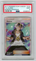 2017 Pokemon Sun & Moon Burning Shadows #143 Guzma Full Art PSA 9 | Eastridge Sports Cards & Games