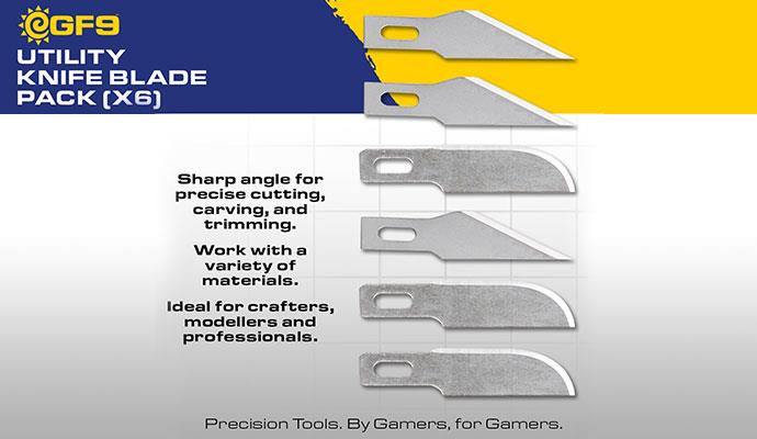 GF9 Utility Knife Blade Pack (6ct) | Eastridge Sports Cards & Games