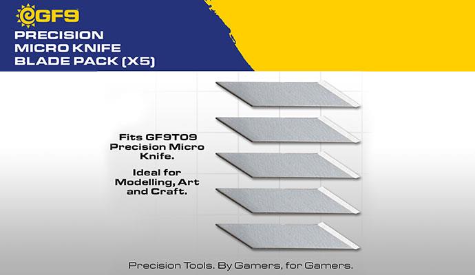 GF9 Precision Micro Knife Blade Pack (5ct) | Eastridge Sports Cards & Games