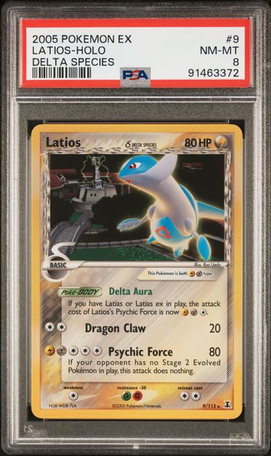 2005 Pokemon EX Delta Species #9 Latios - Holo PSA 8 | Eastridge Sports Cards & Games