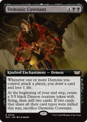 Demonic Covenant (Extended Art) [Duskmourn: House of Horror Commander] | Eastridge Sports Cards & Games