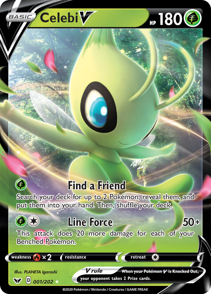 Celebi V (001/202) [Sword & Shield: Base Set] | Eastridge Sports Cards & Games
