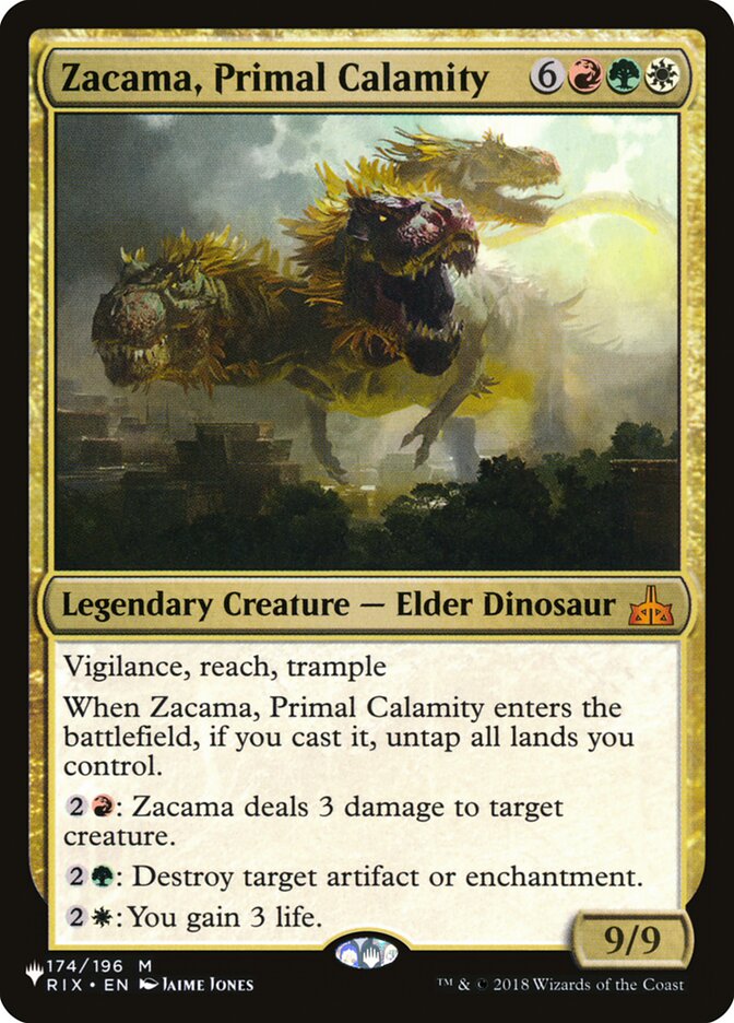 Zacama, Primal Calamity [The List] | Eastridge Sports Cards & Games