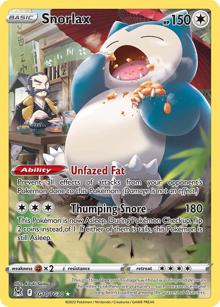 Snorlax (TG10/TG30) [Sword & Shield: Lost Origin] | Eastridge Sports Cards & Games