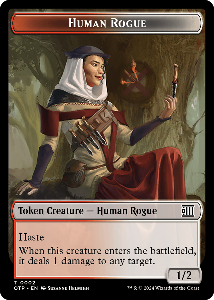 Human Rogue Token [Outlaws of Thunder Junction: Breaking News Tokens] | Eastridge Sports Cards & Games