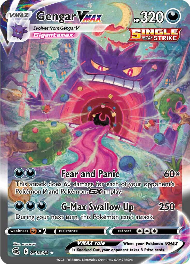 Gengar VMAX (271/264) [Sword & Shield: Fusion Strike] | Eastridge Sports Cards & Games