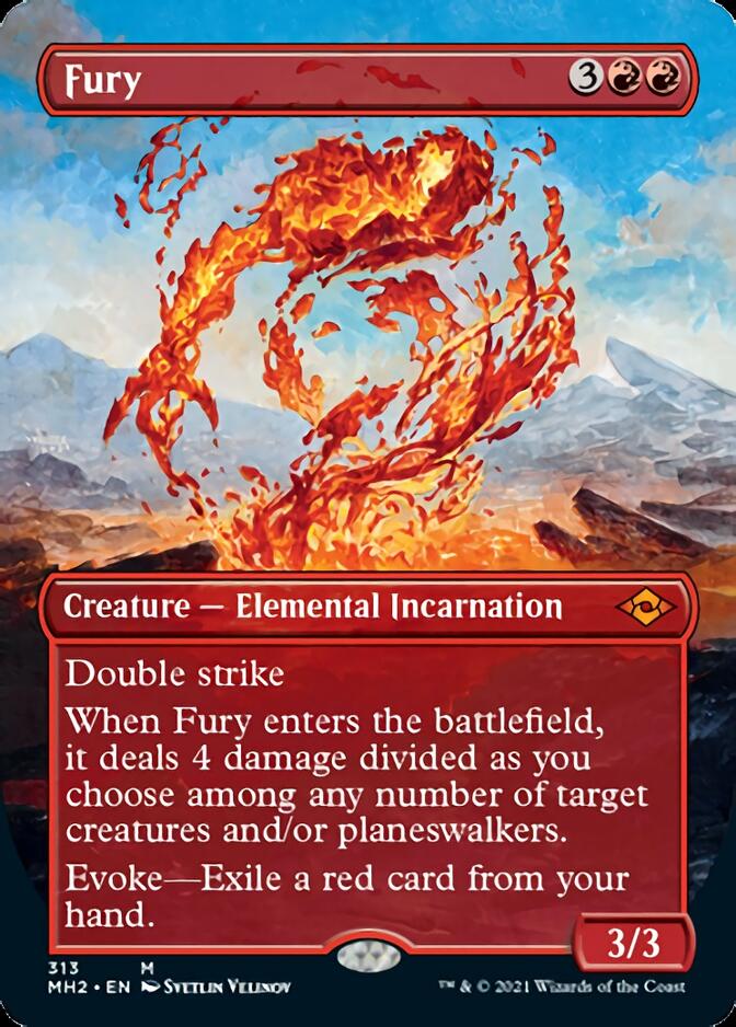 Fury (Borderless Alternate Art) [Modern Horizons 2] | Eastridge Sports Cards & Games