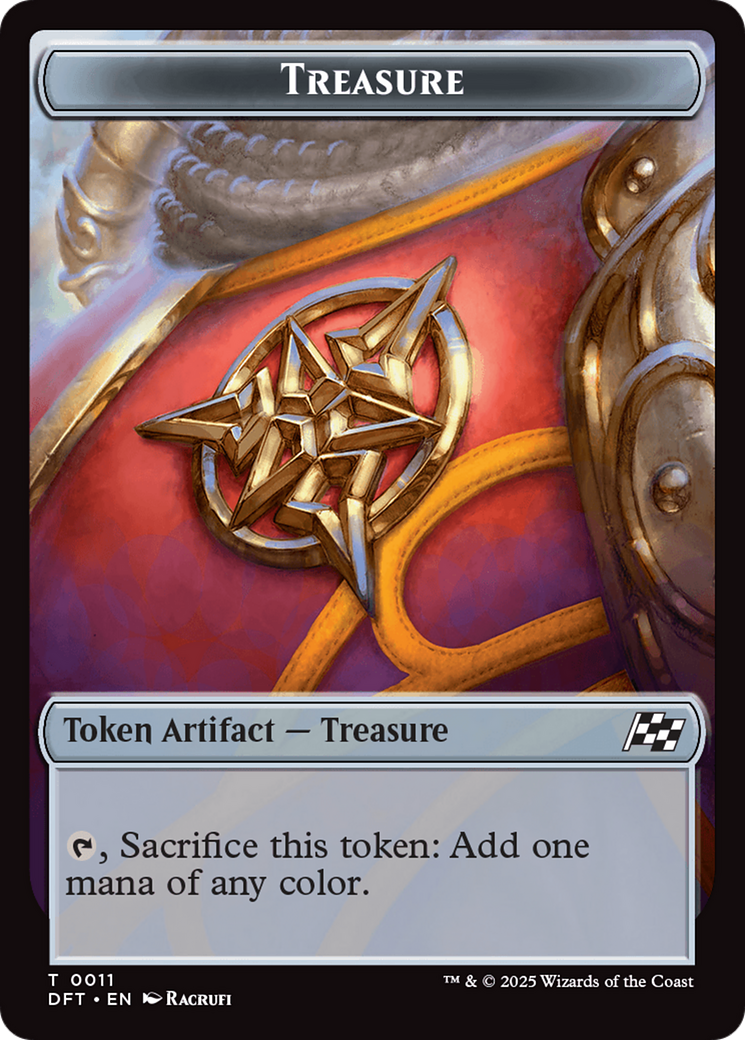 Treasure // Pilot Double-Sided Token [Aetherdrift Tokens] | Eastridge Sports Cards & Games