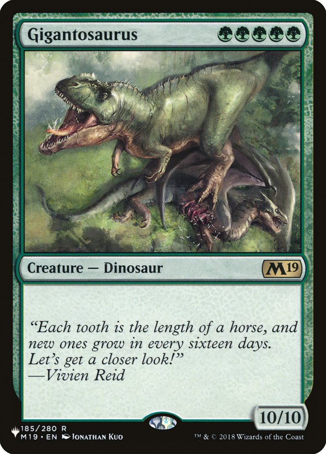 Gigantosaurus [The List] | Eastridge Sports Cards & Games