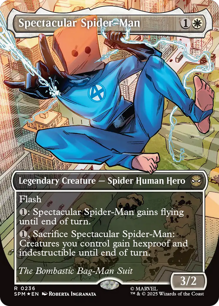 Spectacular Spider-Man (0236) (Borderless) (Textured Foil) [Marvel's Spider-Man] | Eastridge Sports Cards & Games