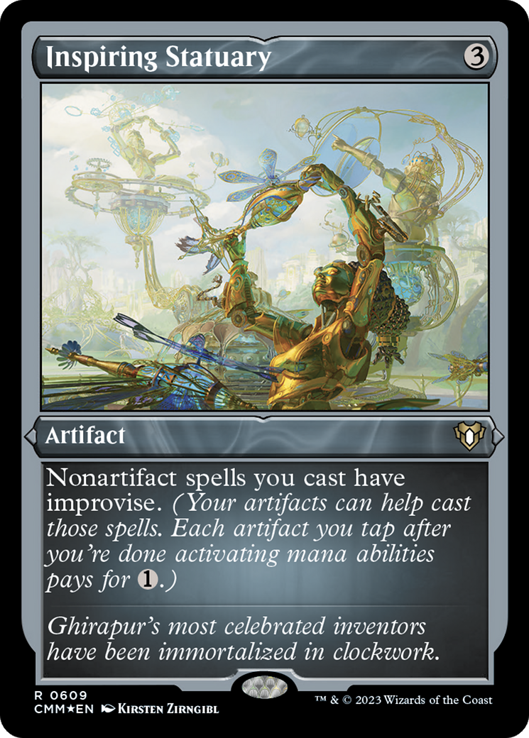 Inspiring Statuary (Foil Etched) [Commander Masters] | Eastridge Sports Cards & Games
