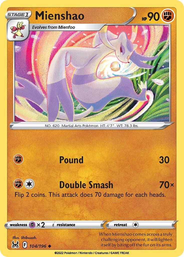 Mienshao (104/196) [Sword & Shield: Lost Origin] | Eastridge Sports Cards & Games