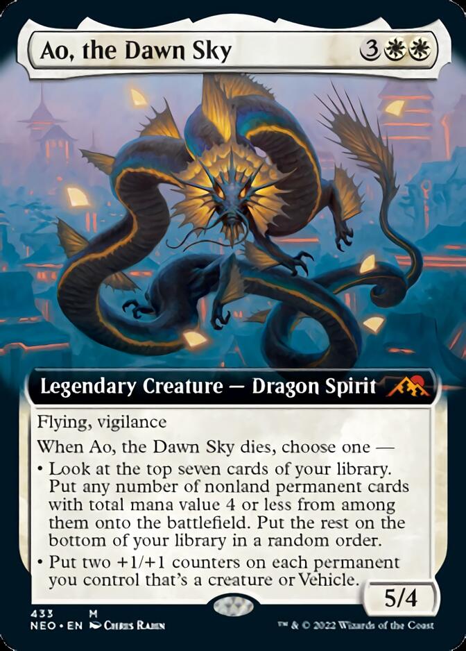 Ao, the Dawn Sky (Extended Art) [Kamigawa: Neon Dynasty] | Eastridge Sports Cards & Games