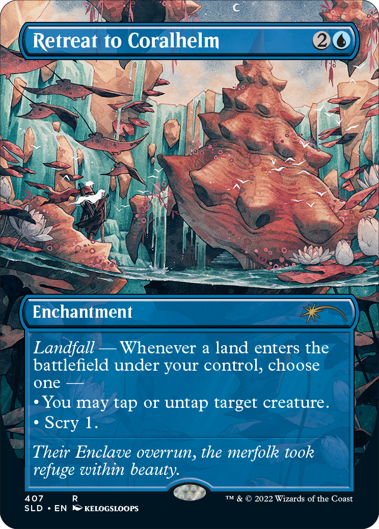 Retreat to Coralhelm (Borderless) [Secret Lair Drop Series] | Eastridge Sports Cards & Games