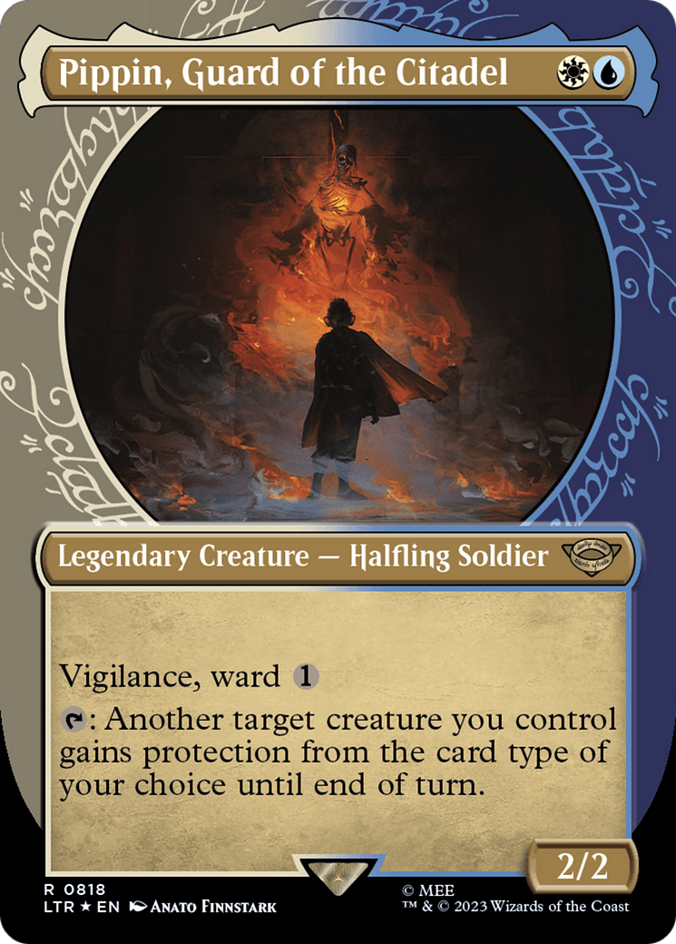 Pippin, Guard of the Citadel (Showcase) (Surge Foil) [The Lord of the Rings: Tales of Middle-Earth] | Eastridge Sports Cards & Games