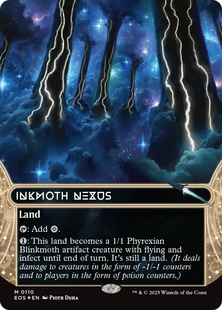 Inkmoth Nexus (0110) (Borderless) (Galaxy Foil) [Edge of Eternities: Stellar Sights] | Eastridge Sports Cards & Games