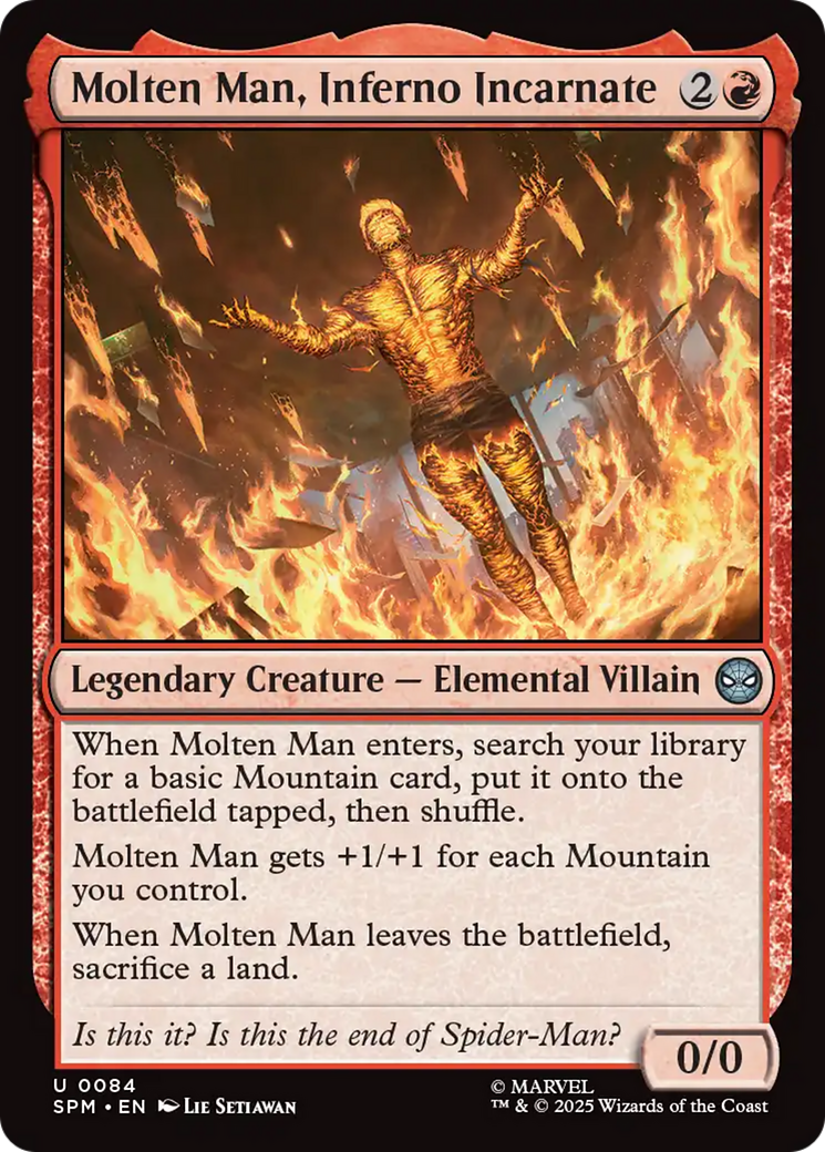 Molten Man, Inferno Incarnate [Marvel's Spider-Man] | Eastridge Sports Cards & Games