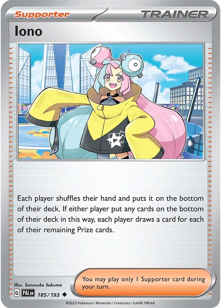 Iono (185/193) [Scarlet & Violet: Paldea Evolved] | Eastridge Sports Cards & Games