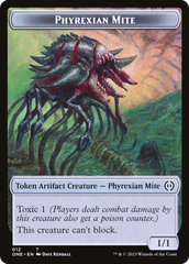 Phyrexian Mite Token (012) // Phyrexian Golem Double-Sided Token [Phyrexia: All Will Be One Tokens] | Eastridge Sports Cards & Games