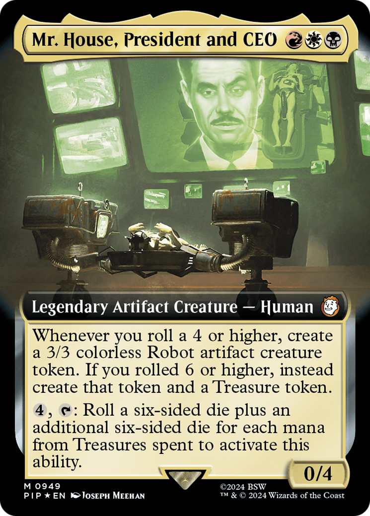 Mr. House, President and CEO (Extended Art) (Surge Foil) [Fallout] | Eastridge Sports Cards & Games