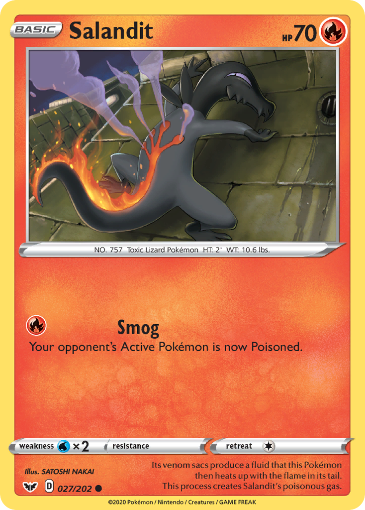 Salandit (027/202) [Sword & Shield: Base Set] | Eastridge Sports Cards & Games