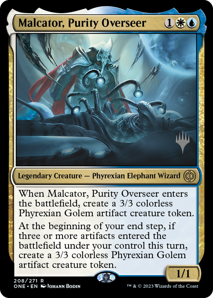 Malcator, Purity Overseer (Promo Pack) [Phyrexia: All Will Be One Promos] | Eastridge Sports Cards & Games