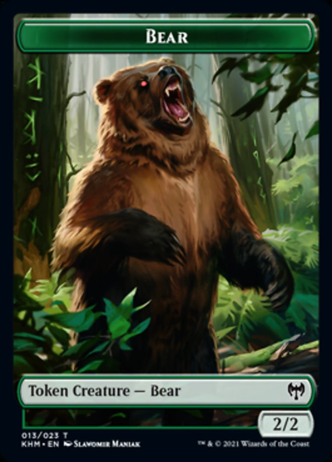 Bear Token [Kaldheim Tokens] | Eastridge Sports Cards & Games