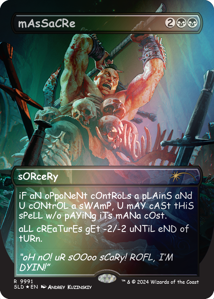 mAsSaCRe (Rainbow Foil) [Secret Lair Drop Series] | Eastridge Sports Cards & Games