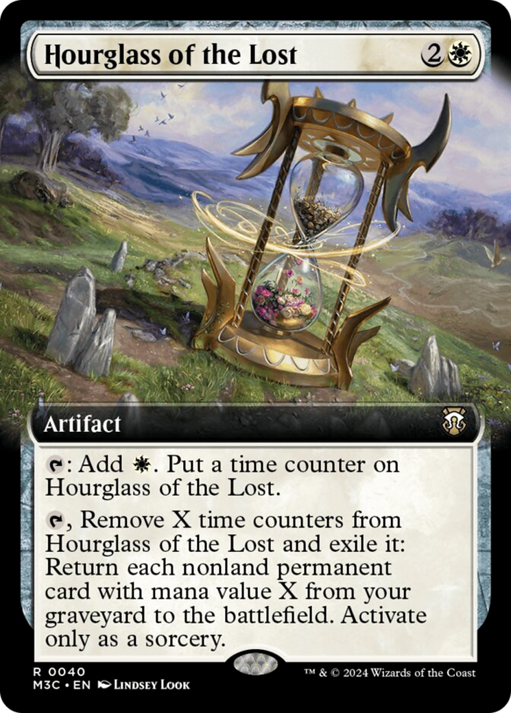 Hourglass of the Lost (Extended Art) (Ripple Foil) [Modern Horizons 3 Commander] | Eastridge Sports Cards & Games