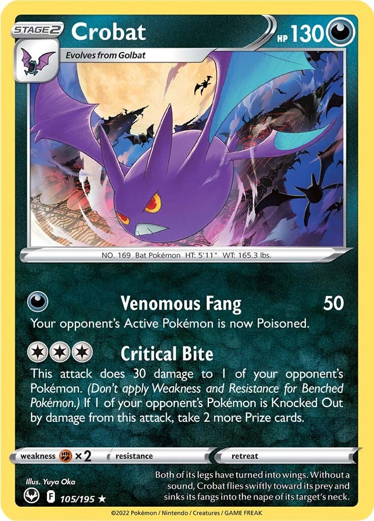 Crobat (105/195) [Sword & Shield: Silver Tempest] | Eastridge Sports Cards & Games