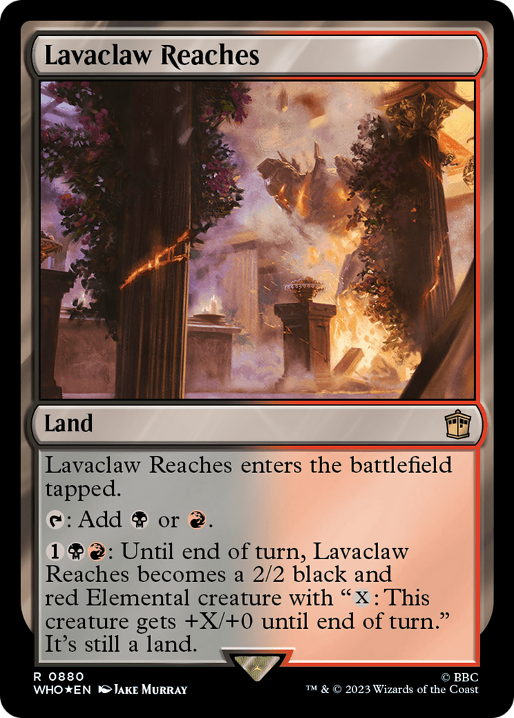 Lavaclaw Reaches (Surge Foil) [Doctor Who] | Eastridge Sports Cards & Games