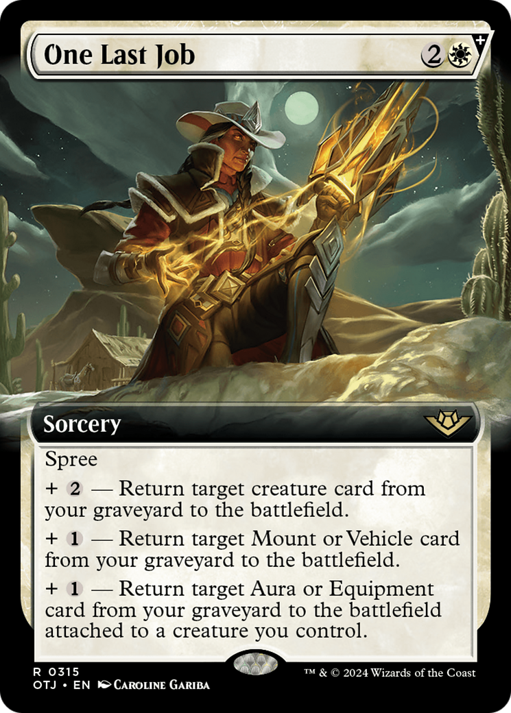 One Last Job (Extended Art) [Outlaws of Thunder Junction] | Eastridge Sports Cards & Games