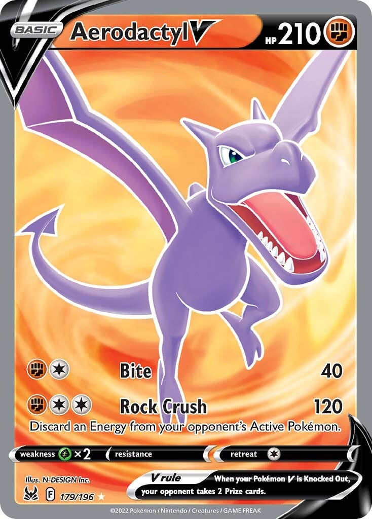 Aerodactyl V (179/196) [Sword & Shield: Lost Origin] | Eastridge Sports Cards & Games