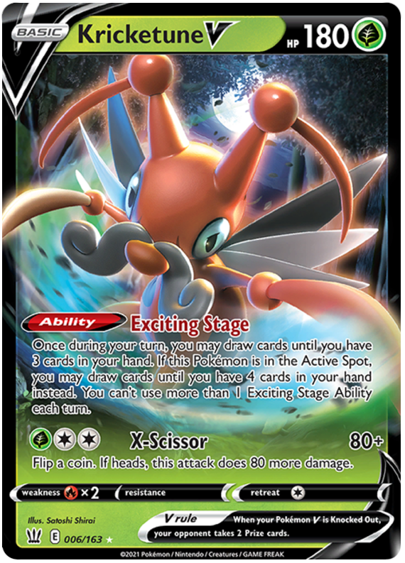 Kricketune V (006/163) [Sword & Shield: Battle Styles] | Eastridge Sports Cards & Games