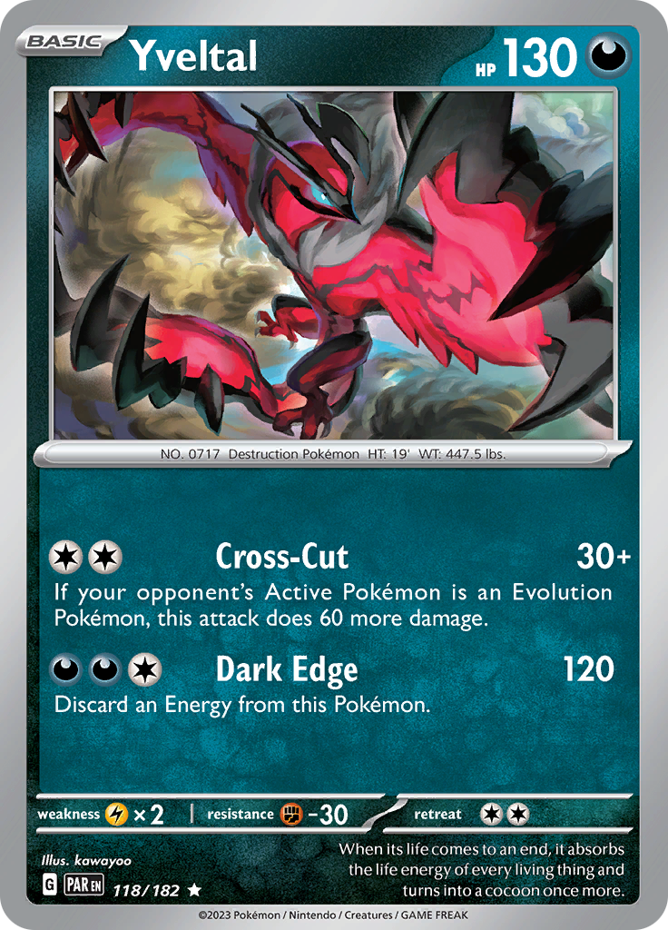 Yveltal (118/182) [Scarlet & Violet: Paradox Rift] | Eastridge Sports Cards & Games