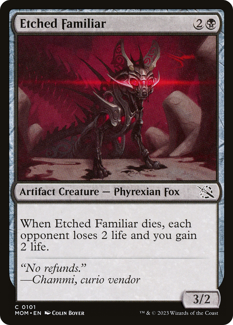 Etched Familiar [March of the Machine] | Eastridge Sports Cards & Games