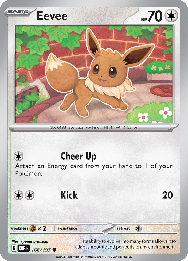 Eevee (166/197) [Scarlet & Violet: Obsidian Flames] | Eastridge Sports Cards & Games